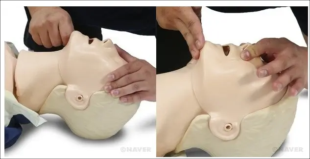 심폐소생술 CPR 기도 개방 하기